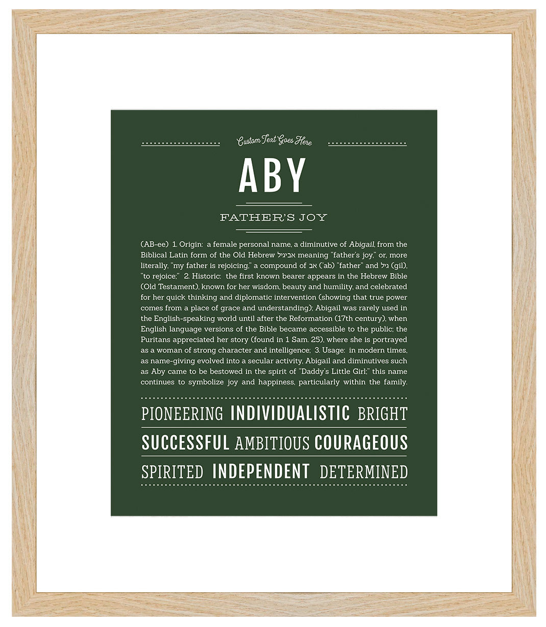 Aby | Name Art Print