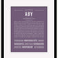 Aby | Name Art Print