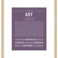 Aby | Name Art Print