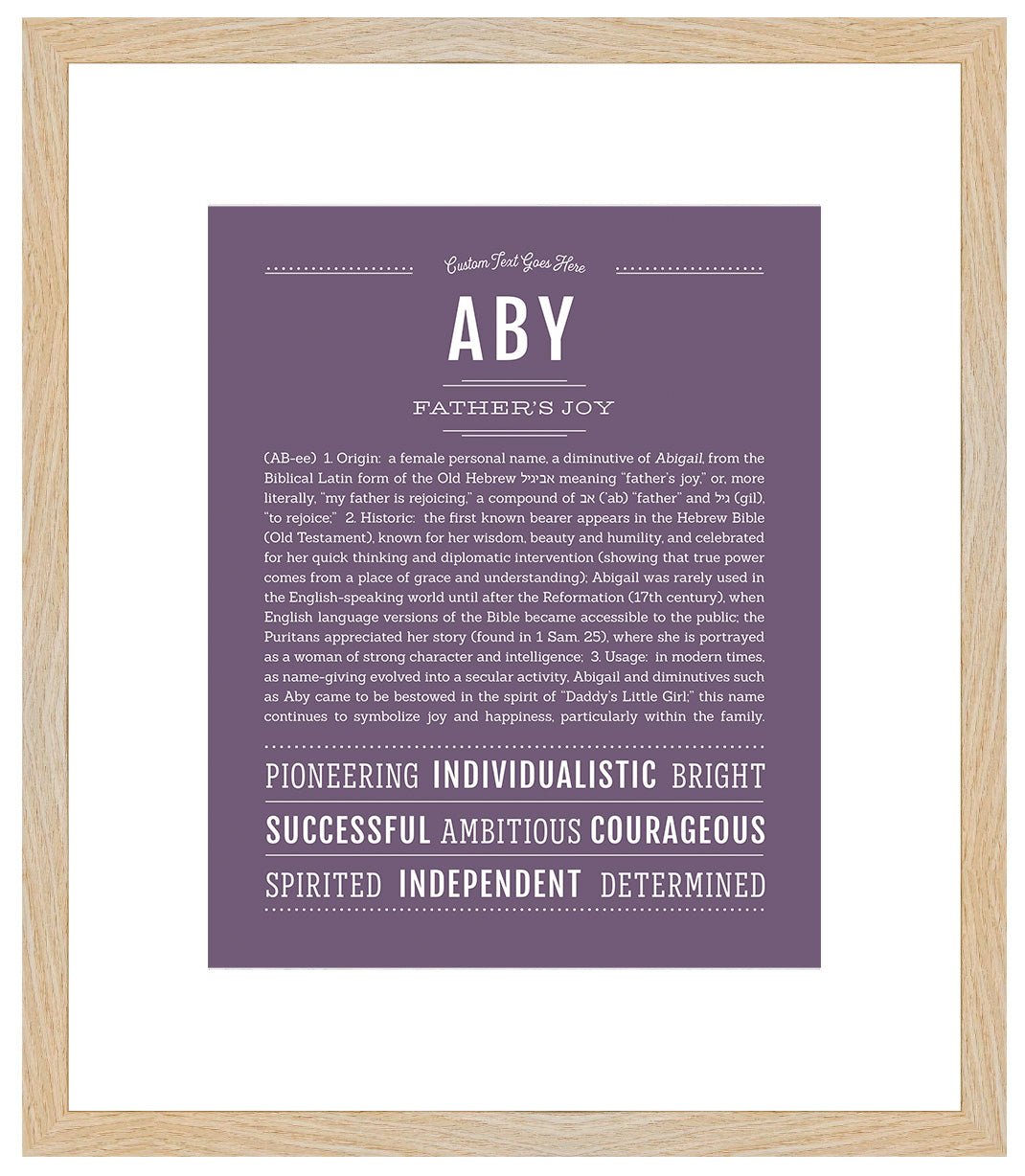 Aby | Name Art Print