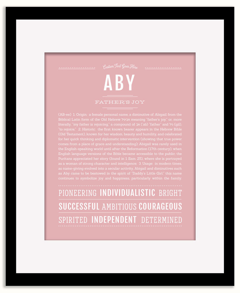 Aby | Name Art Print
