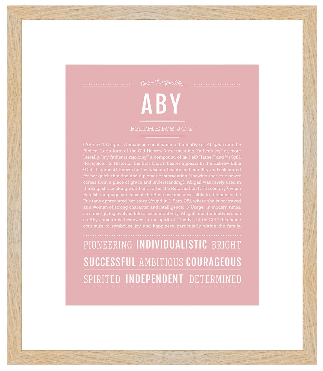 Aby | Name Art Print