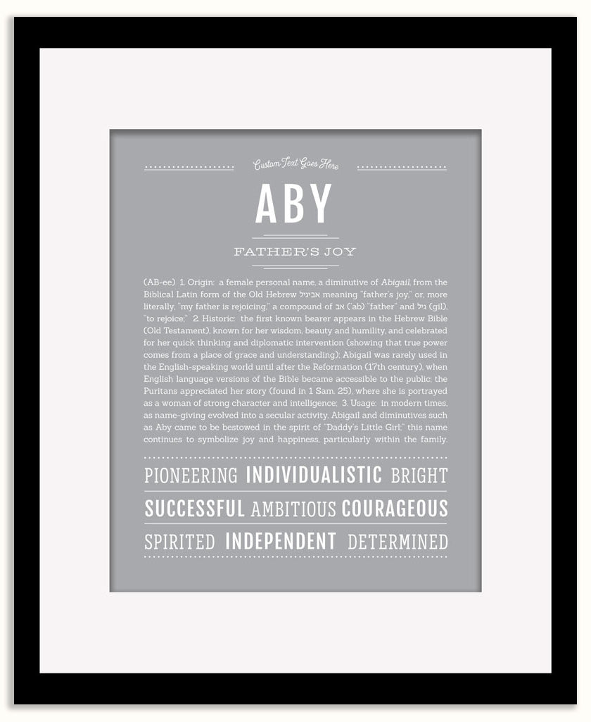 Aby | Name Art Print