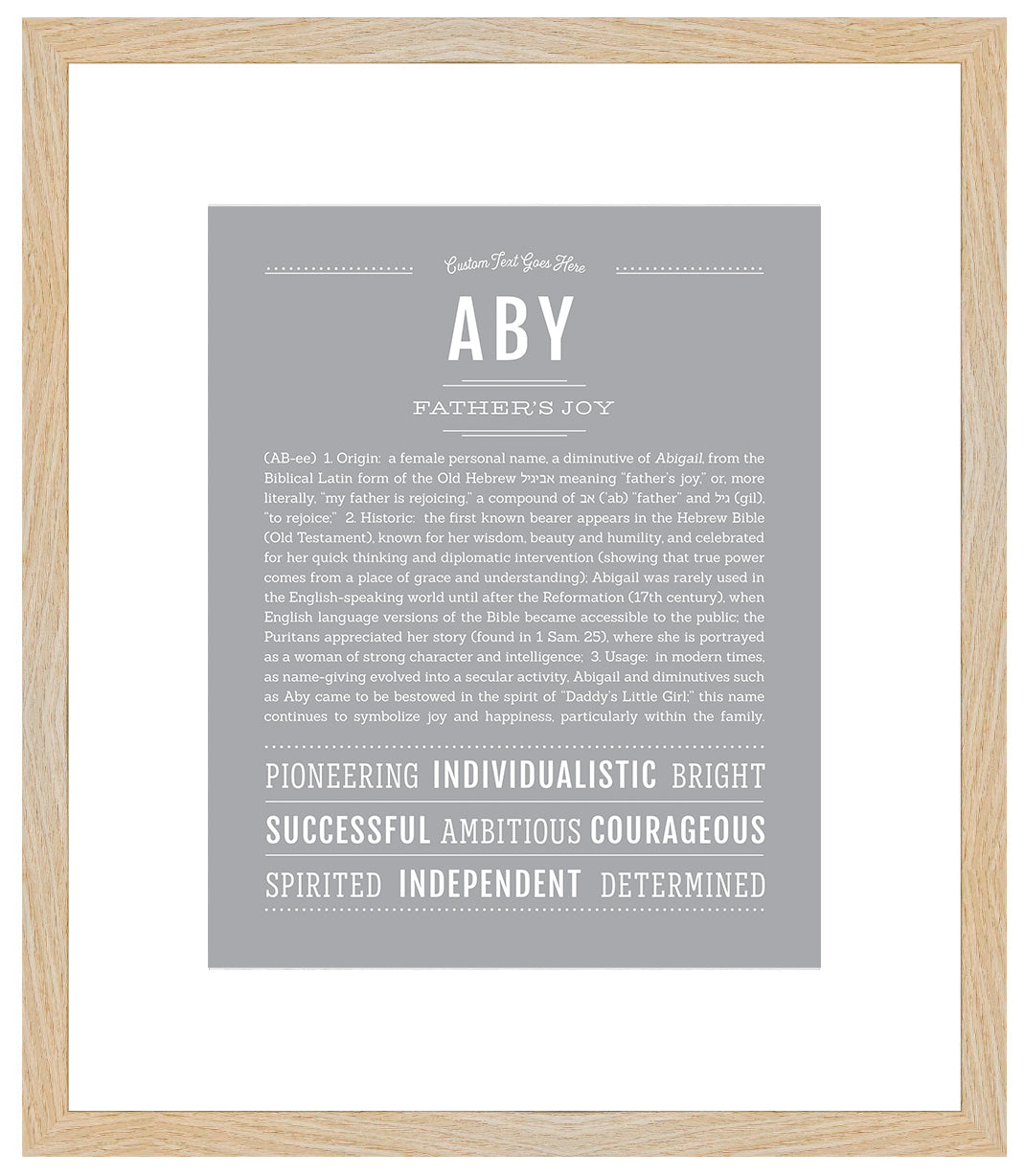 Aby | Name Art Print