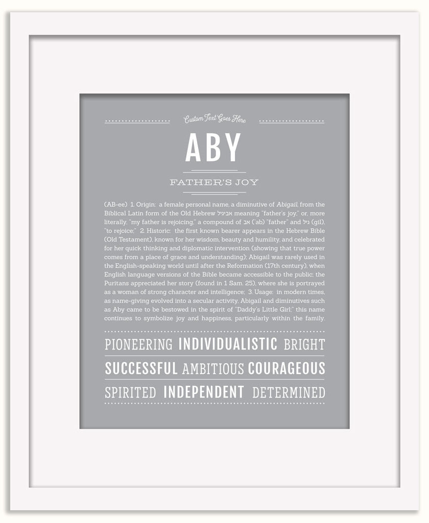 Aby | Name Art Print