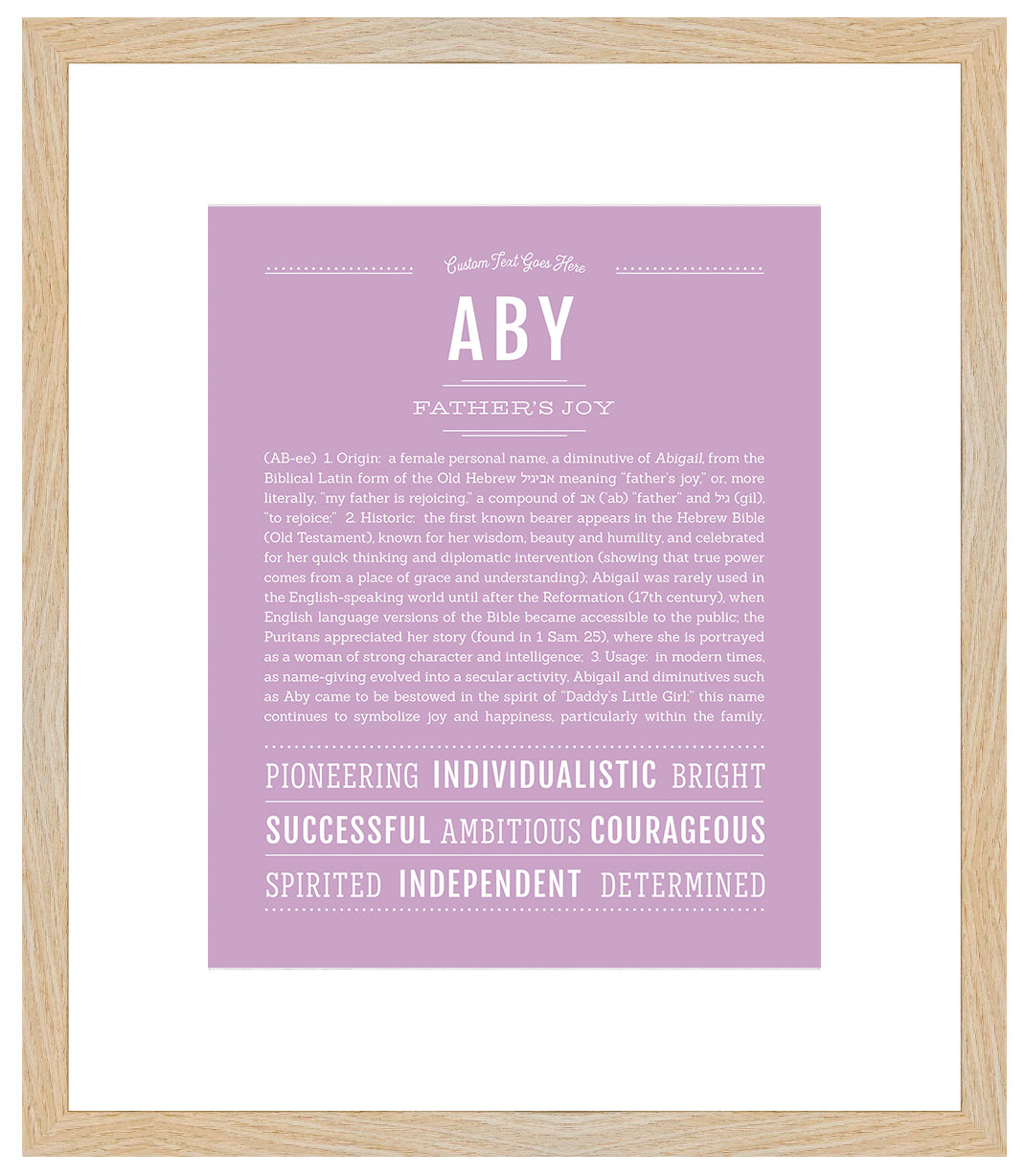 Aby | Name Art Print