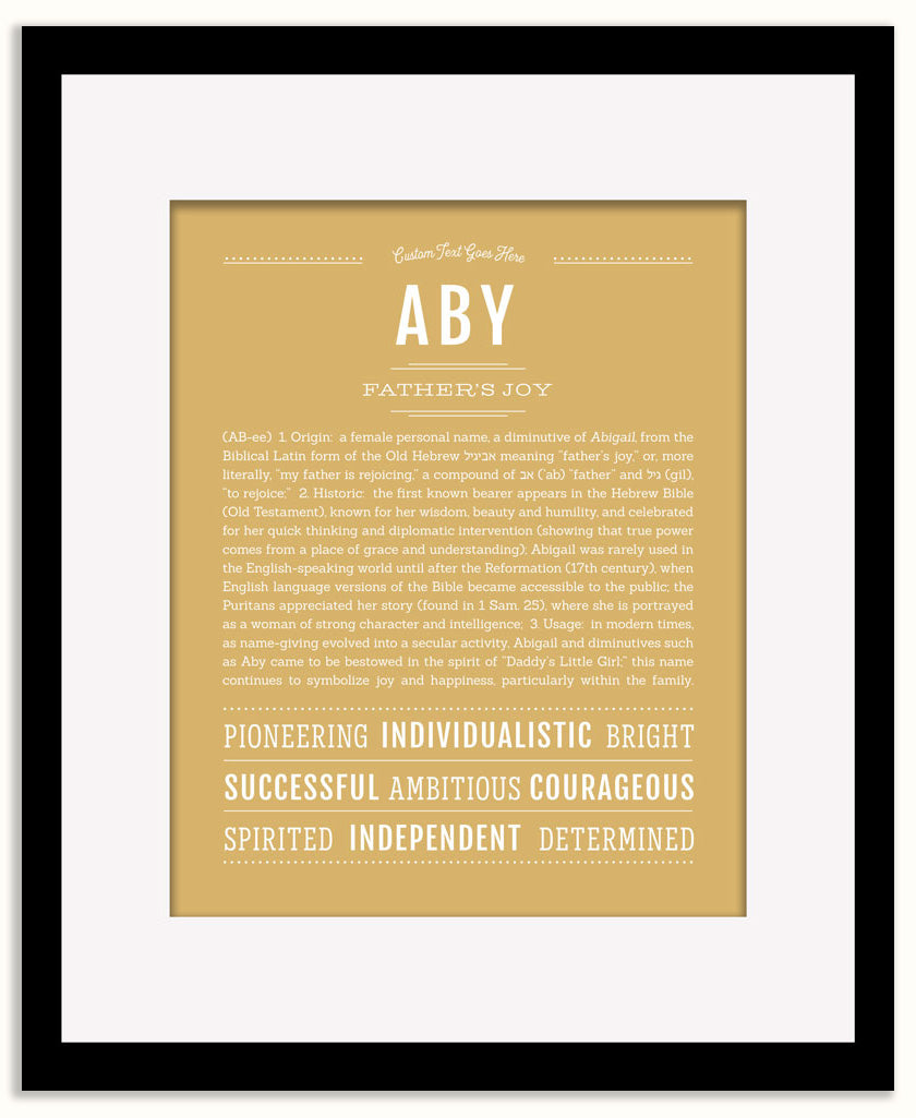 Aby | Name Art Print