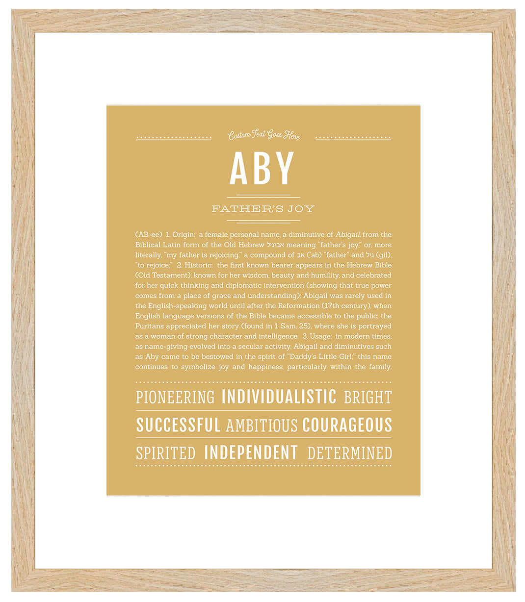 Aby | Name Art Print
