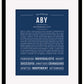 Aby | Name Art Print