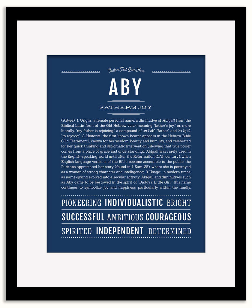Aby | Name Art Print