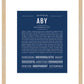 Aby | Name Art Print