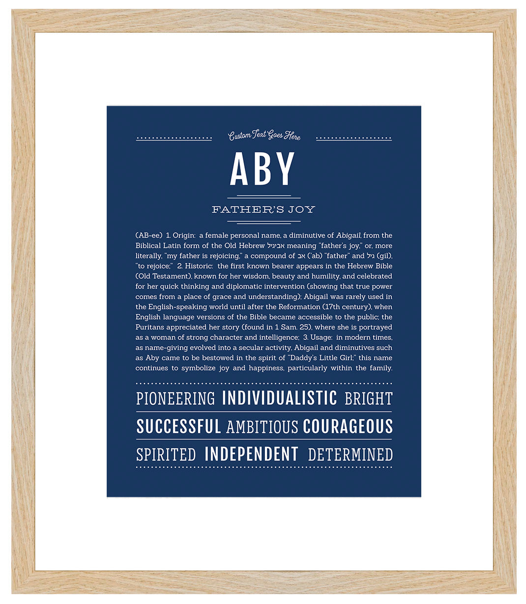 Aby | Name Art Print