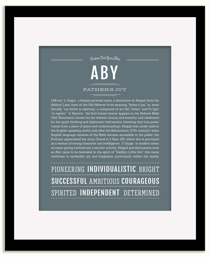 Aby | Name Art Print