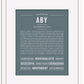 Aby | Name Art Print