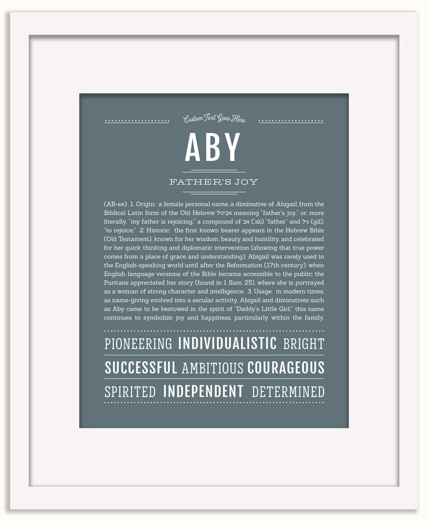 Aby | Name Art Print
