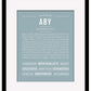 Aby | Name Art Print