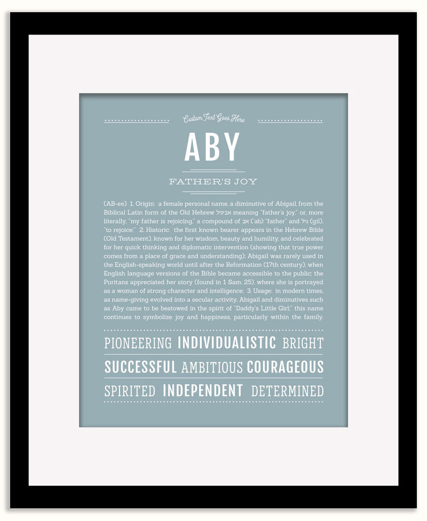 Aby | Name Art Print