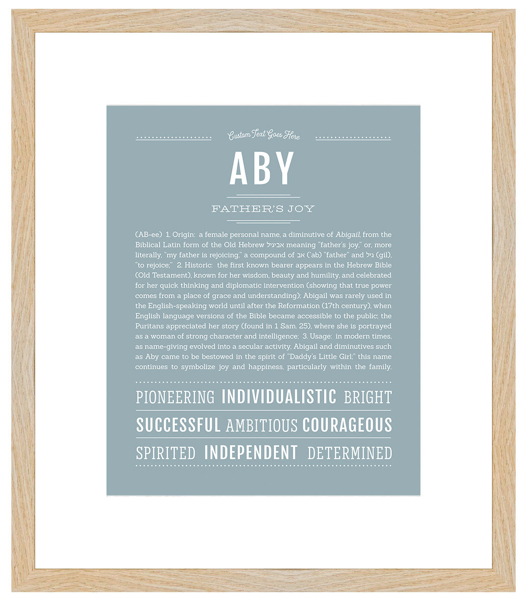 Aby | Name Art Print