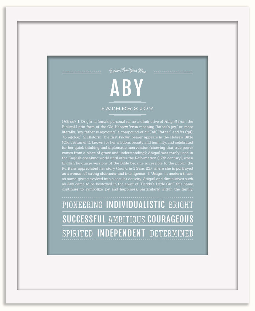 Aby | Name Art Print