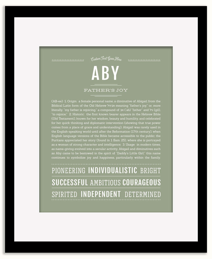 Aby | Name Art Print