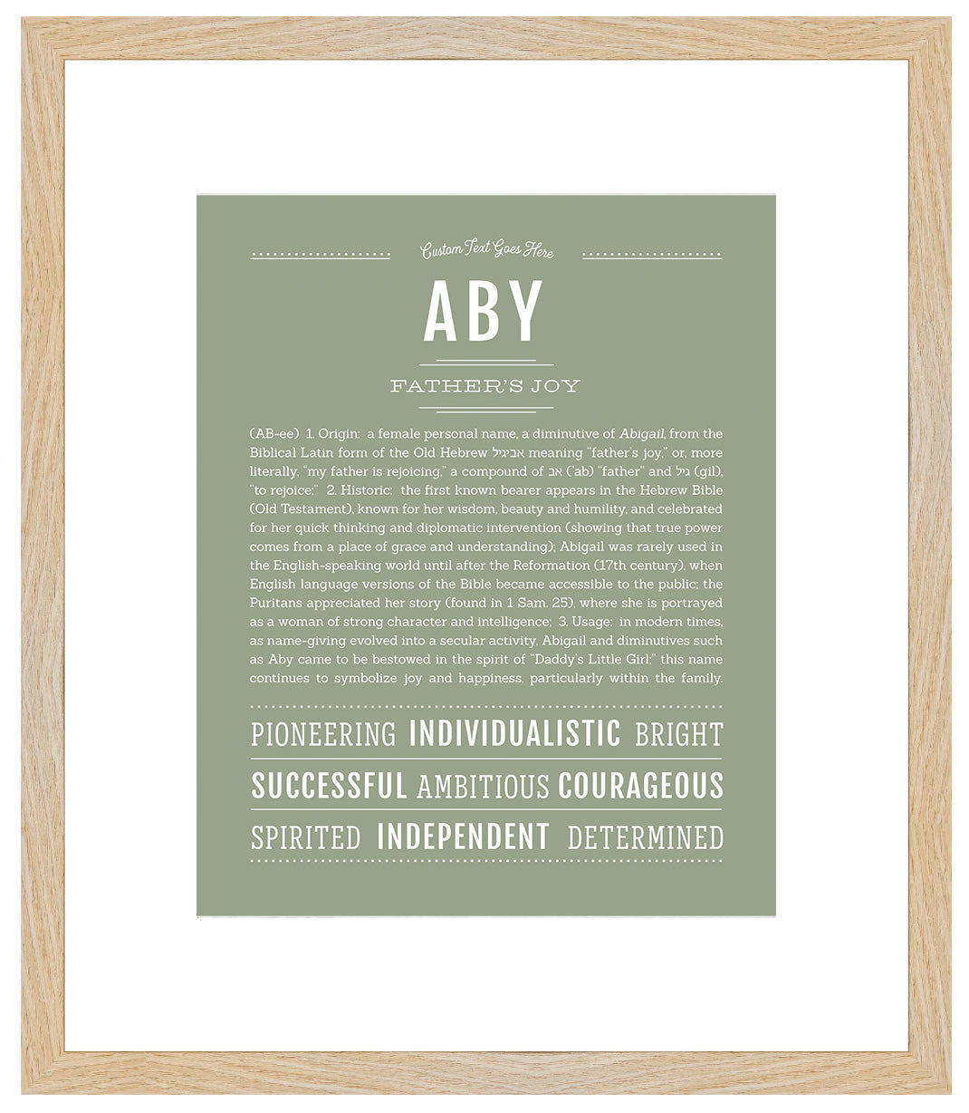 Aby | Name Art Print