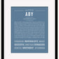Aby | Name Art Print