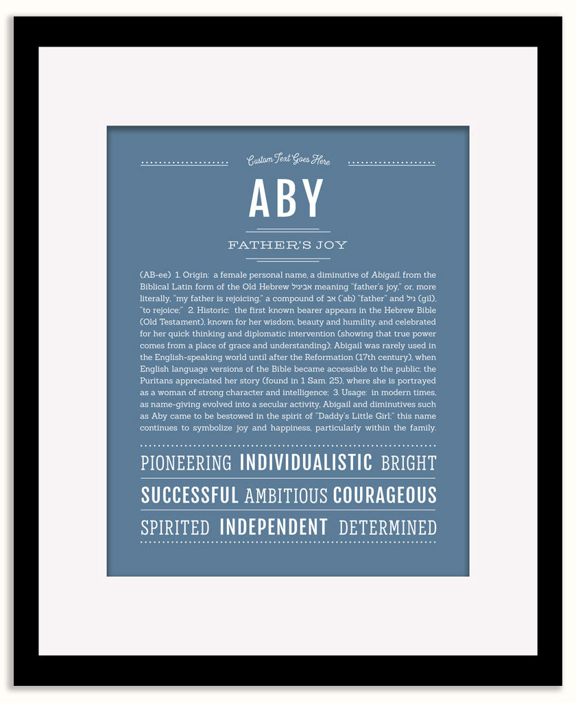 Aby | Name Art Print