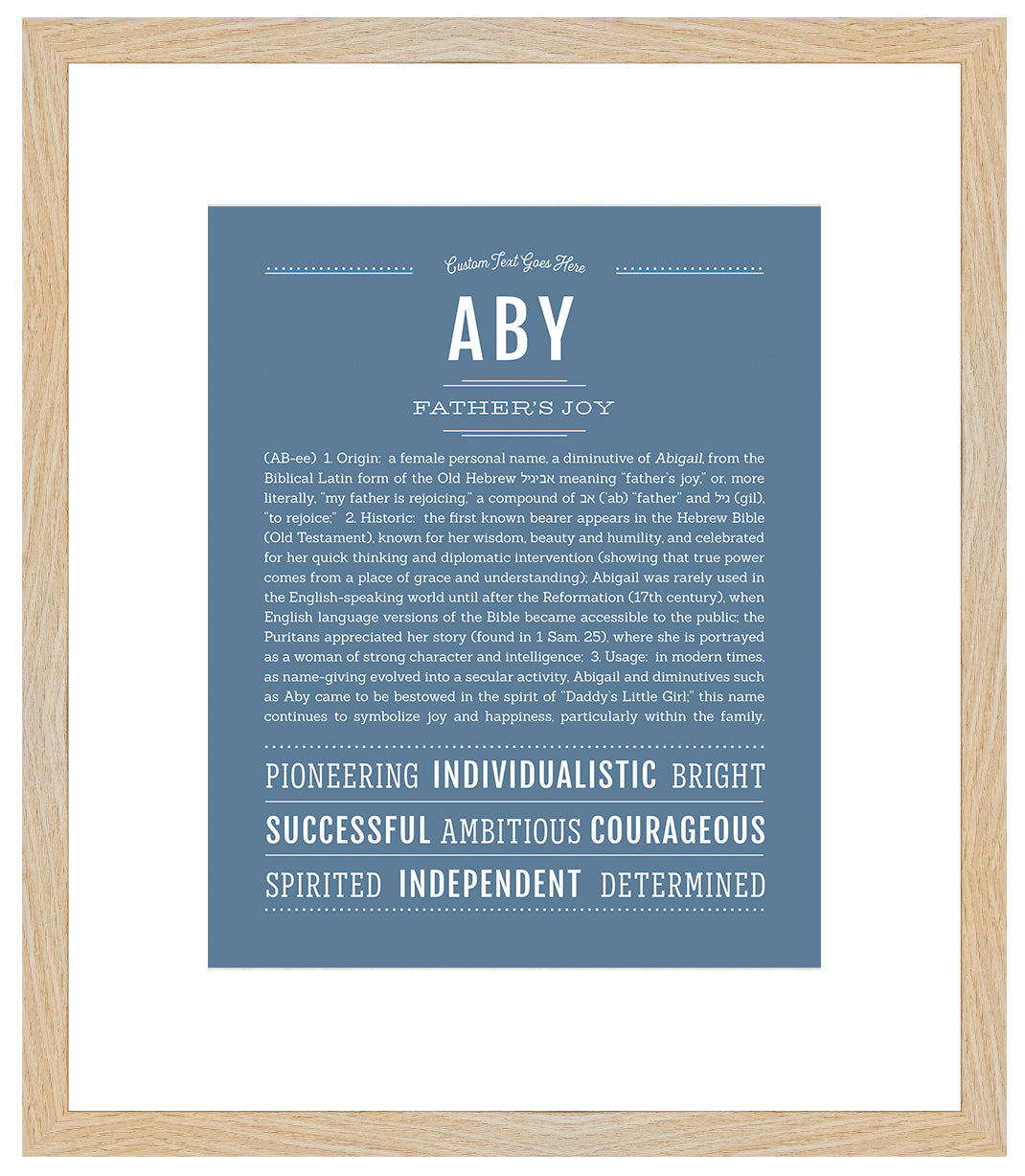 Aby | Name Art Print