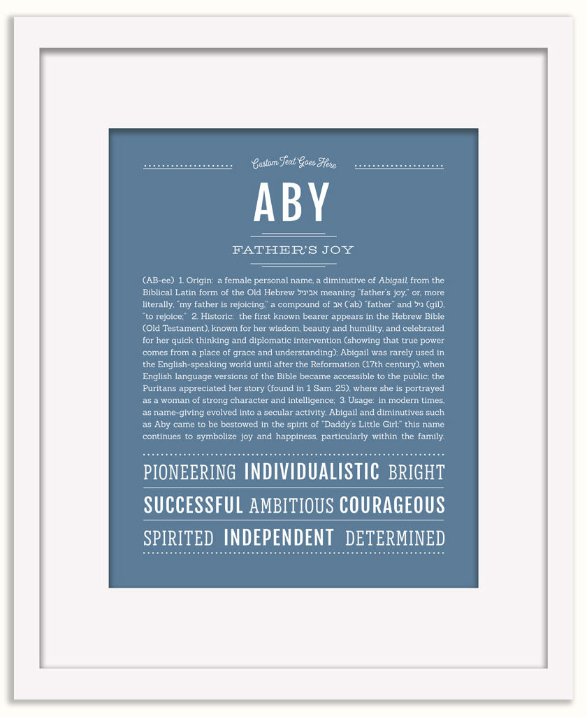 Aby | Name Art Print