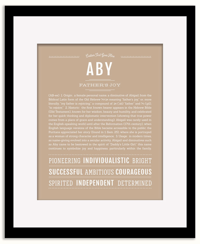Aby | Name Art Print