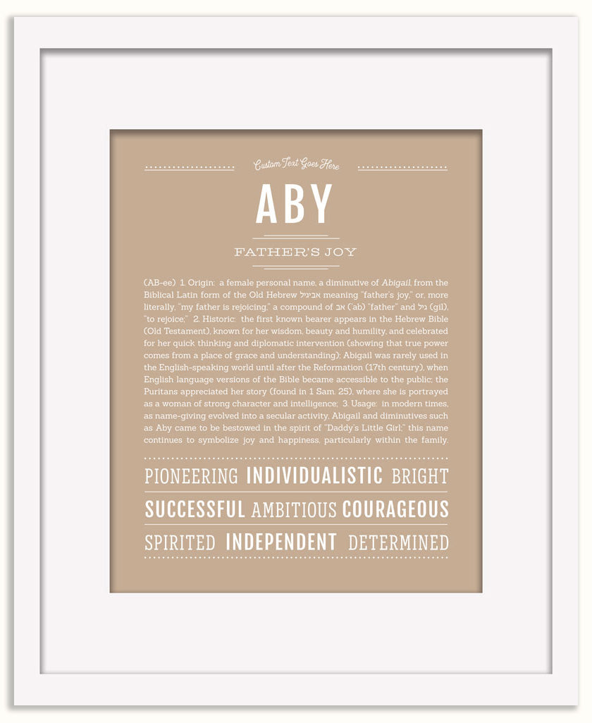 Aby | Name Art Print