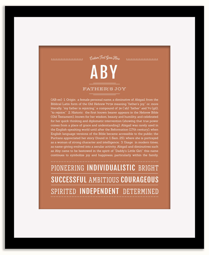 Aby | Name Art Print
