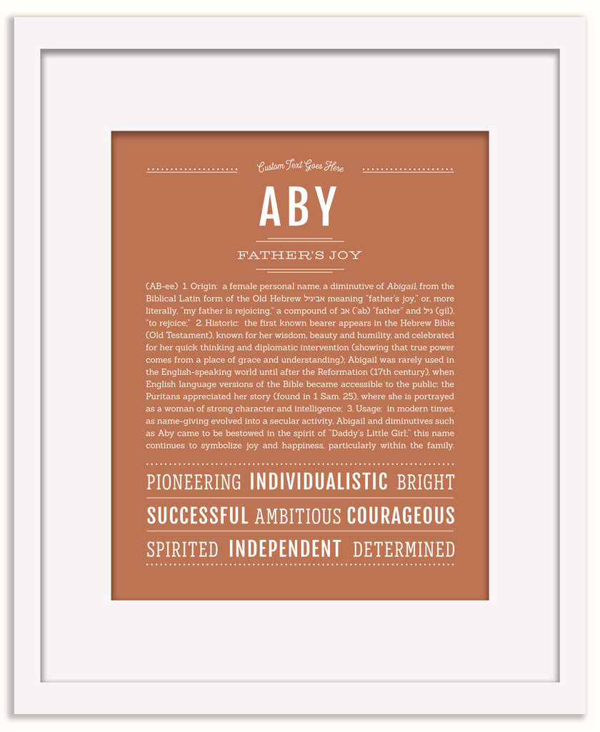 Aby | Name Art Print