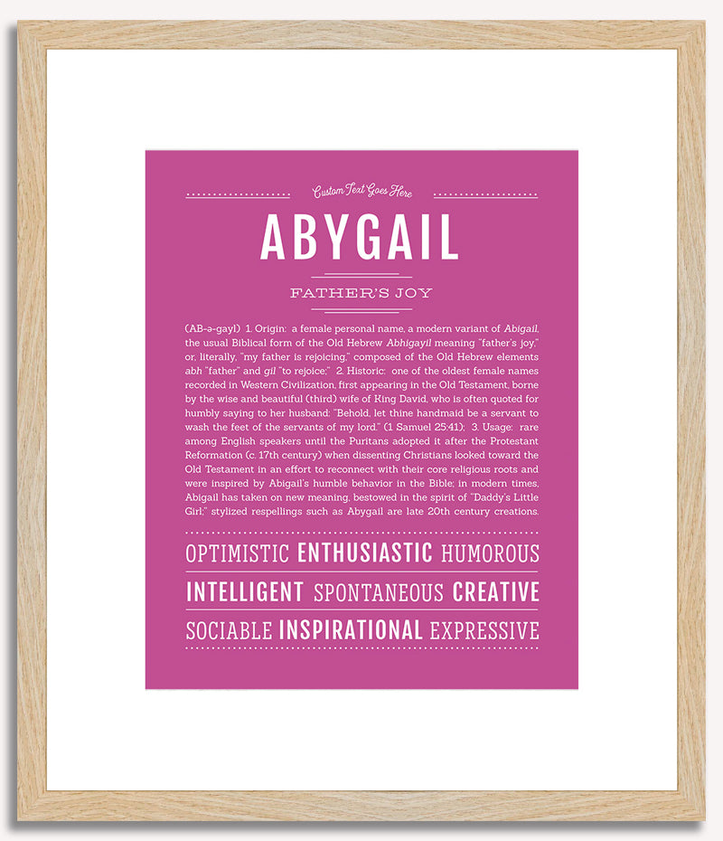 Abygail | Name Art Print