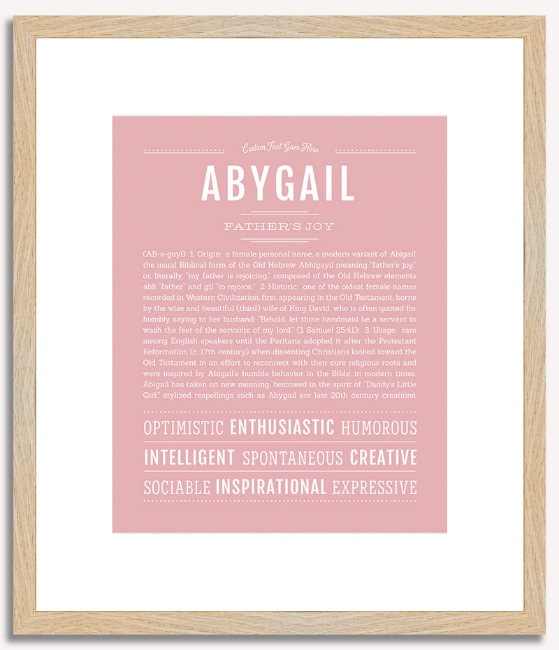 Abygail | Name Art Print