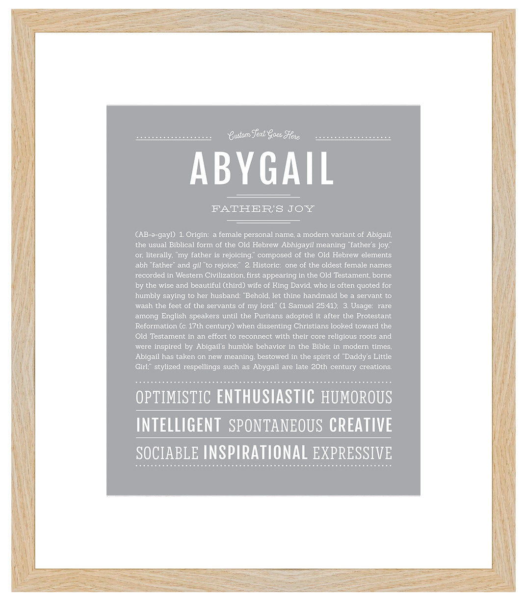 Abygail | Name Art Print