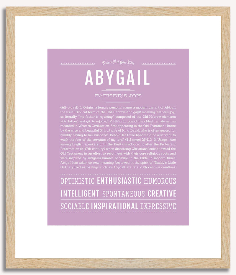 Abygail | Name Art Print