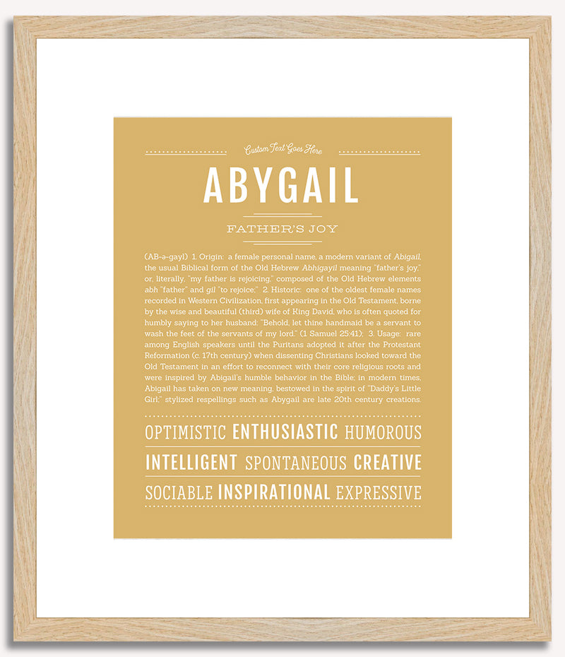 Abygail | Name Art Print