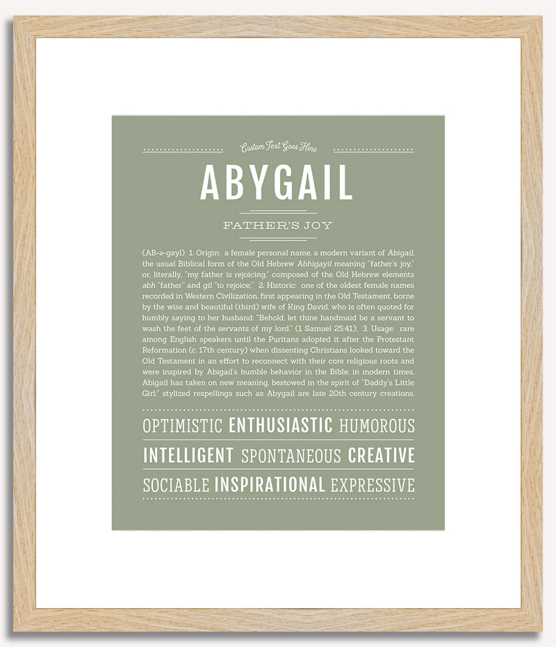 Abygail | Name Art Print