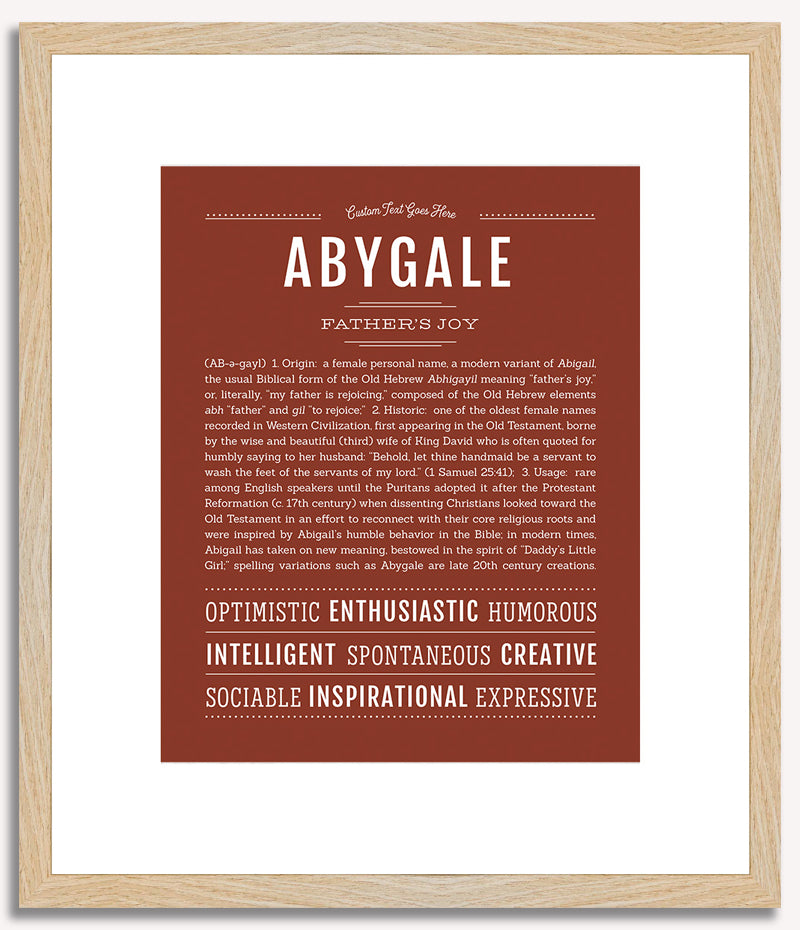 Abygale | Name Art Print