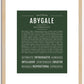 Abygale | Name Art Print