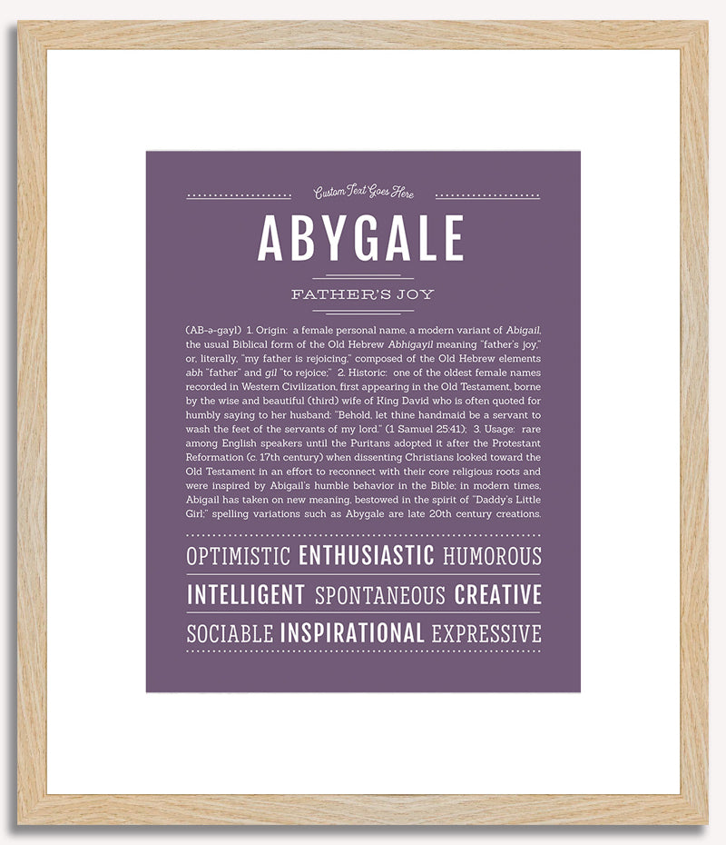 Abygale | Name Art Print