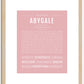 Abygale | Name Art Print