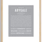 Abygale | Name Art Print