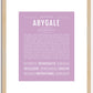 Abygale | Name Art Print