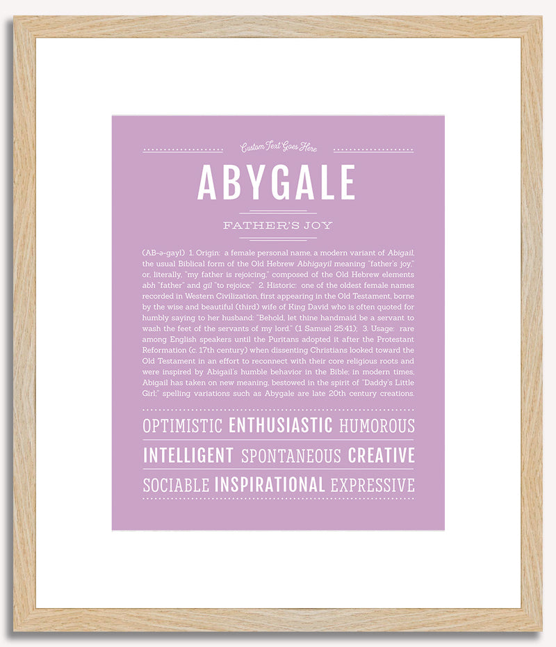 Abygale | Name Art Print