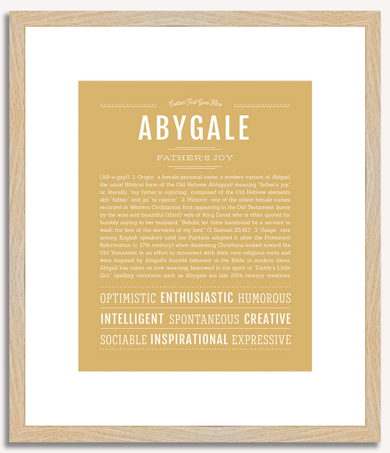 Abygale | Name Art Print