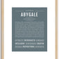 Abygale | Name Art Print