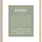 Abygale | Name Art Print