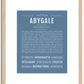 Abygale | Name Art Print